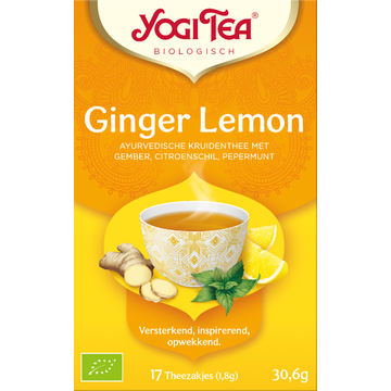 Yogi Tea Biologisch Ginger Lemon Thee 17 Stuks 30,6 g