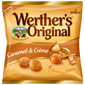 Werther's Original Roomsnoepjes Caramel & Crème Zak, 150 gram