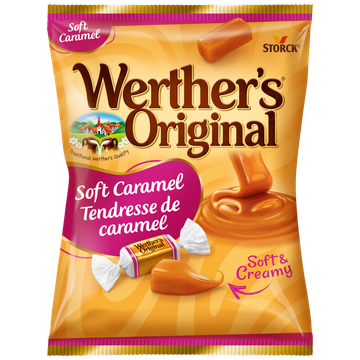 Werther's Original Roomsnoepjes Soft Caramel Zak, 150 gram
