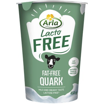 Arla Lactofree magere kwark naturel lactosevrij 450g