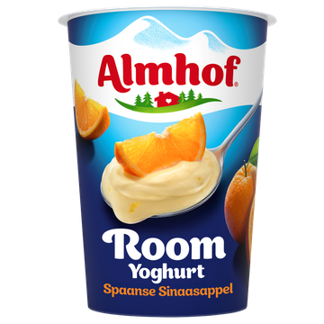 Almhof Roomyoghurt Spaanse Sinaasappel 500 g