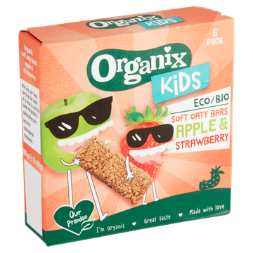 Organix Kids Bio Fruitreep Haver Appel & Aardbei