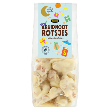 Jumbo Kruidnoot Rotsjes Witte Chocolade 150 g