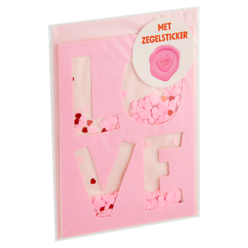 Love Kaart met Zegelsticker