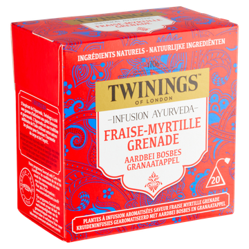 Twinings of London Aardbei Bosbes Granaatappel 20 Stuks