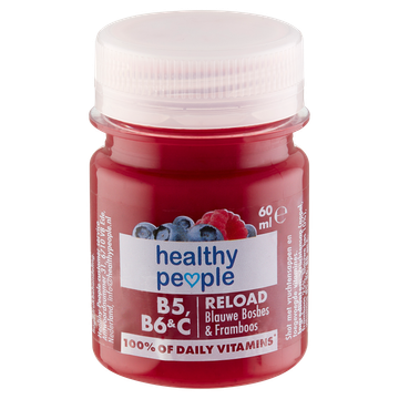 Healthy People Reload Blauwe Bosbes & Framboos 60 ml