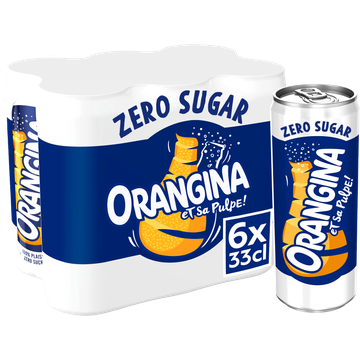 Orangina Zero Sugar et sa Pulpe! 6 x 33 cl