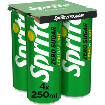 Sprite Zero Sugar Lemon-Lime 4 x 250 ml