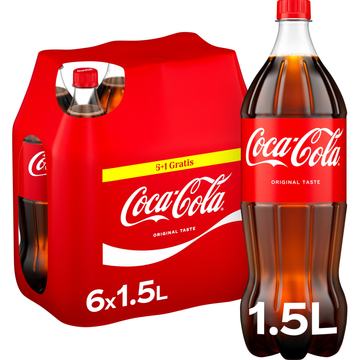Coca-Cola Original Taste 5+1 Gratis PET Fles 6 x 1,5 L