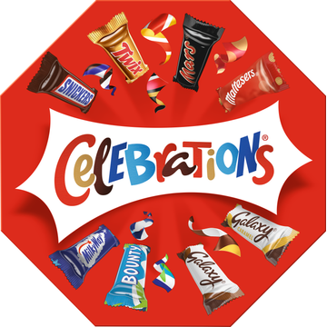 Celebrations Chocolaatjes mix cadeau uitdeelverpakking 340g