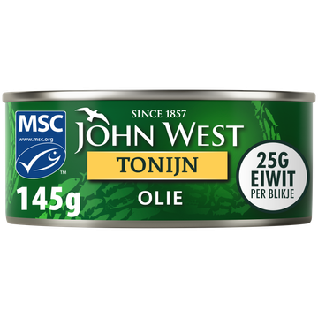 John West Tonijnstukken in Zonnebloemolie 145g