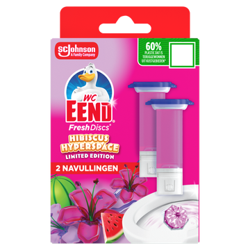 WC Eend Fresh Discs Hibiscus Hyperspace Limited Edition 2 x 36 ml