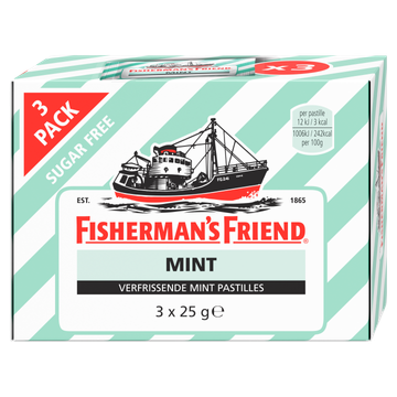 Fisherman's Friend Verfrissende Mint Pastilles 3 x 25 g