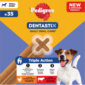 Pedigree Dentastix Mini Kauwstaaf - Gebitsverzorgende Hondensnack - 35 Stuks