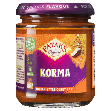 Patak's Original Korma Indiase Kruidenpasta 165g