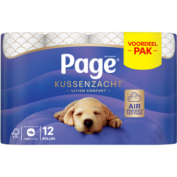 Page Toiletpapier Kussenzacht 12 Rollen