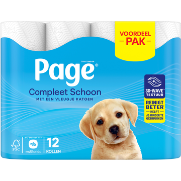 Page Compleet Schoon Toiletpapier 12 Rollen