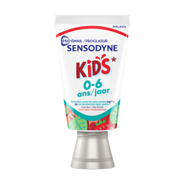 Sensodyne Proglasur Kids Aardbeiensmaak Tandpasta 0-6 Jaar 50 ML