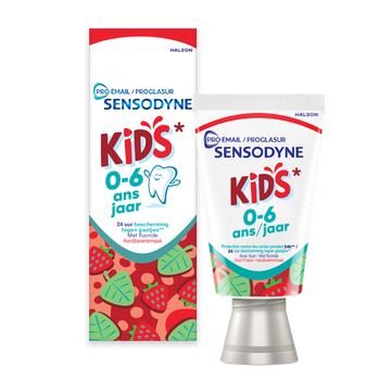 Sensodyne Proglasur Kids Aardbeiensmaak Tandpasta 0-6 Jaar 50 ML