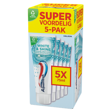 Aquafresh White & Shine Tandpasta 5 Stuks