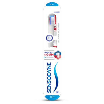 Sensodyne gevoeligheid & tandvlees tandenborstel voor gevoelige tanden 1 stuk