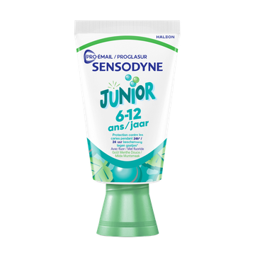 Sensodyne Proglasur Junior Milde Muntsmaak Tandpasta 6-12 Jaar 50 ML