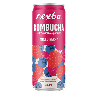 Nexba Kombucha Mixed Berry Blik 330 ML