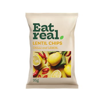 Eat Real Chilli & Lemon Lentil Chips 95g