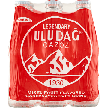UludaÄŸ Legendary Gazoz Frisdrank met Vruchtensmaak 6 x 250 ml