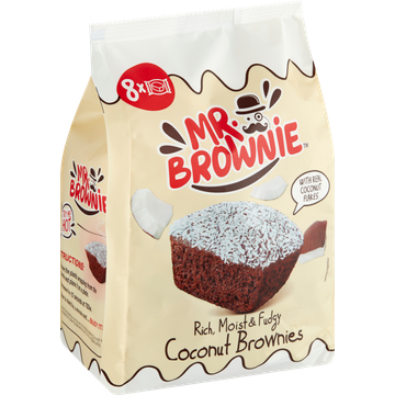 Mr. Brownie Coconut Brownies 8 Stuks 200 g