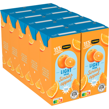 Jumbo Light Drink Sinaasappel 10 x 200 ML