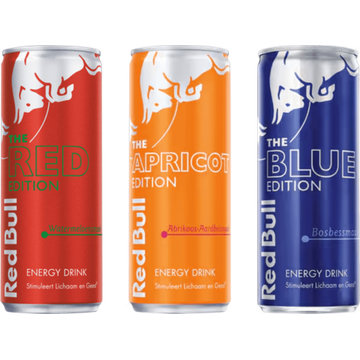 Red Bull Energy Drink Fruitsmaak 3 x 250ml