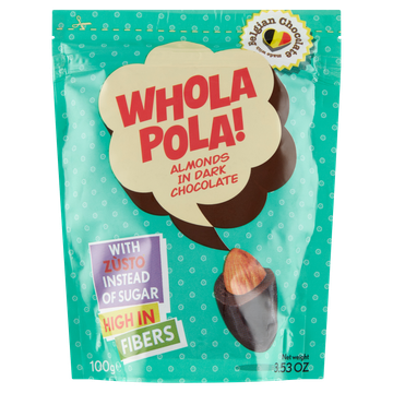 Whola Pola! Almonds in Dark Chocolate 100 g