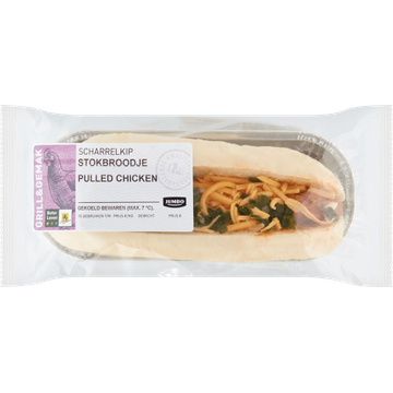Jumbo Stokbroodje Pulled Chicken 168 g