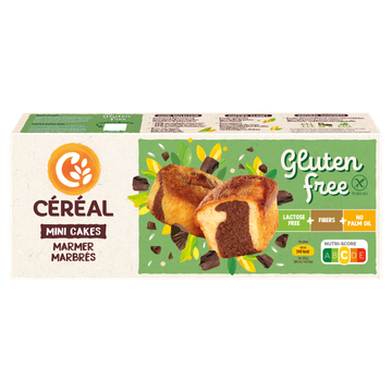 Céréal Gluten Free Mini Cakes Marmer 6 x 33,3 g