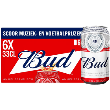 Bud blik 6 x 33cl