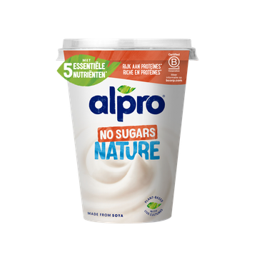Alpro Plantaardige Variatie Op Yoghurt Naturel Zonder Suiker 500g