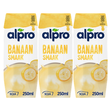 Alpro Sojadrink Banaan Houdbaar 3 x 250 ml