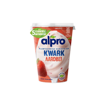 Alpro Plantaardige Variatie Op Kwark Aardbei 400g