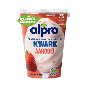 Alpro Plantaardige Variatie Op Kwark Aardbei 400g