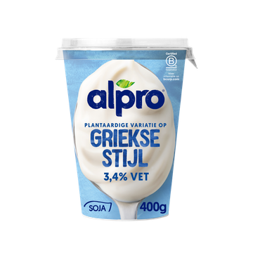 Alpro Plantaardige Variatie Op Griekse Stijl Yoghurt 3.4% Vet 400g