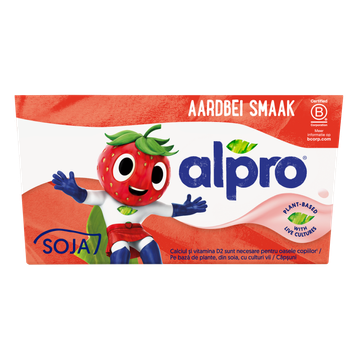 Alpro Kids Dessert Aardbei  4x115 g