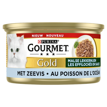 Gourmet Gold Malse Lekkernijen Kattenvoer nat met Zeevis
