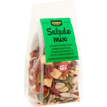 Jumbo Saladetopper Zonnebloem-& Pompoenpitten, Tomatenvlokken & Knoflookcroutons 40 g