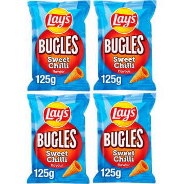 Lay's Bugles Nacho Cheese Chips 4 x 160 gr