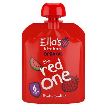 Ella's Kitchen Fruit smoothie the red one 6+ biologisch 90 g