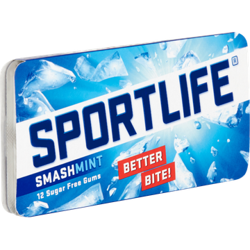 Sportlife Smashmint Sugar Free Gums 12 Stuks 18 g