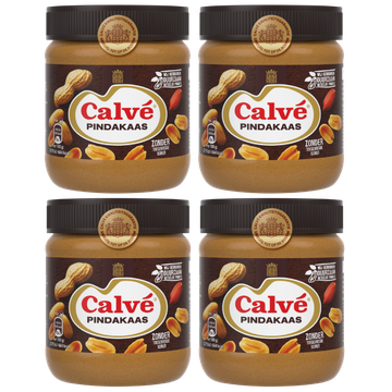 Calvé Smeuïge Pindakaas Regular 4 x 350g