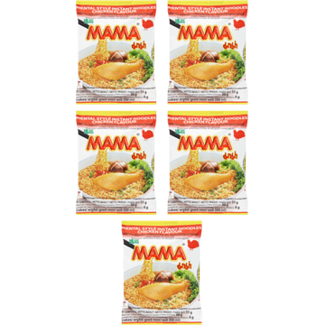 Mama Instant Noedels met Kipsmaak 5 x 55g