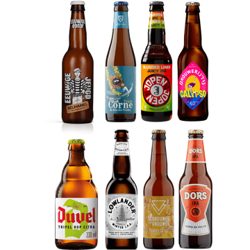 Bier Proeverij Middel - 8 Flesjes - los geleverd
